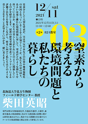 創造表現学会主催講演会「知求儀」03　窒素から考える環境問題と私たちの暮らし