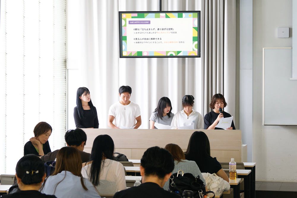 JR「新守山」駅の地下道壁面デザインを提案
