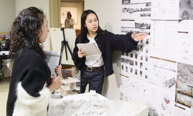 建築、インテリアデザイン、まちづくりを学ぶことを通じてコミュニケーション力・表現力・創造力を身につける