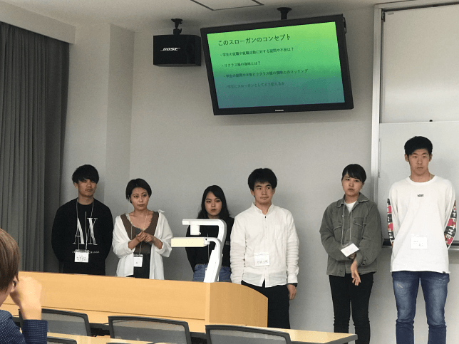 企業の皆様とコラボレーションし、採用活動に使用する動画を制作。インタビューやプレゼンテーションを通じ、情報を発信する力を身につけました。