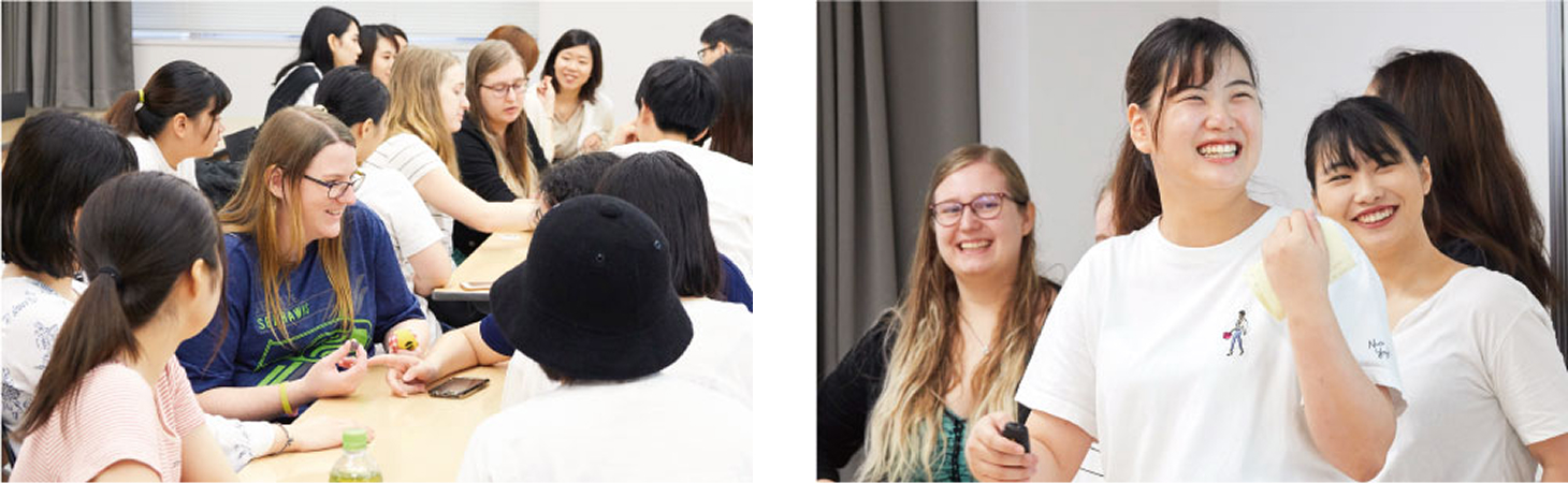 All Englishの授業で留学生と共に学ぶ - 国際色豊かな環境で授業