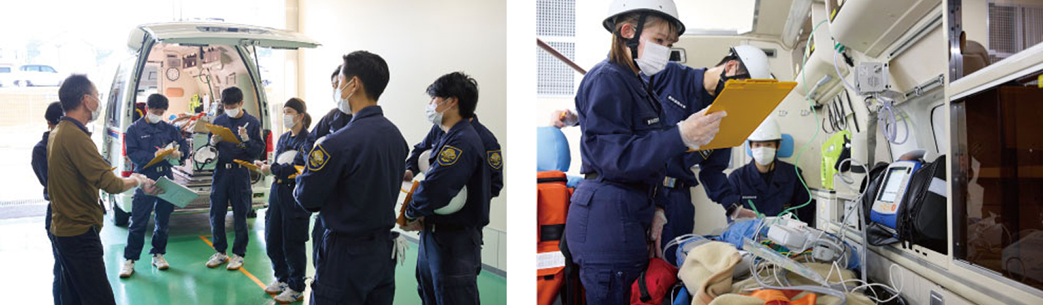 救急現場における処置を実践形式で学ぶ