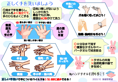 正しい手の洗い方