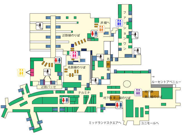 名鉄 名古屋 駅 構内 図 名鉄名古屋駅 Amp Petmd Com