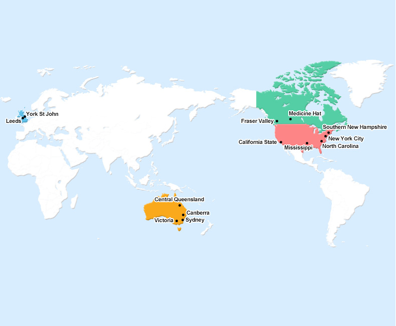 留学先は4カ国12大学から自由に選択可能