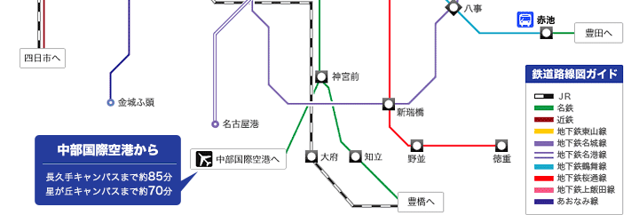 交通アクセス 愛知淑徳大学