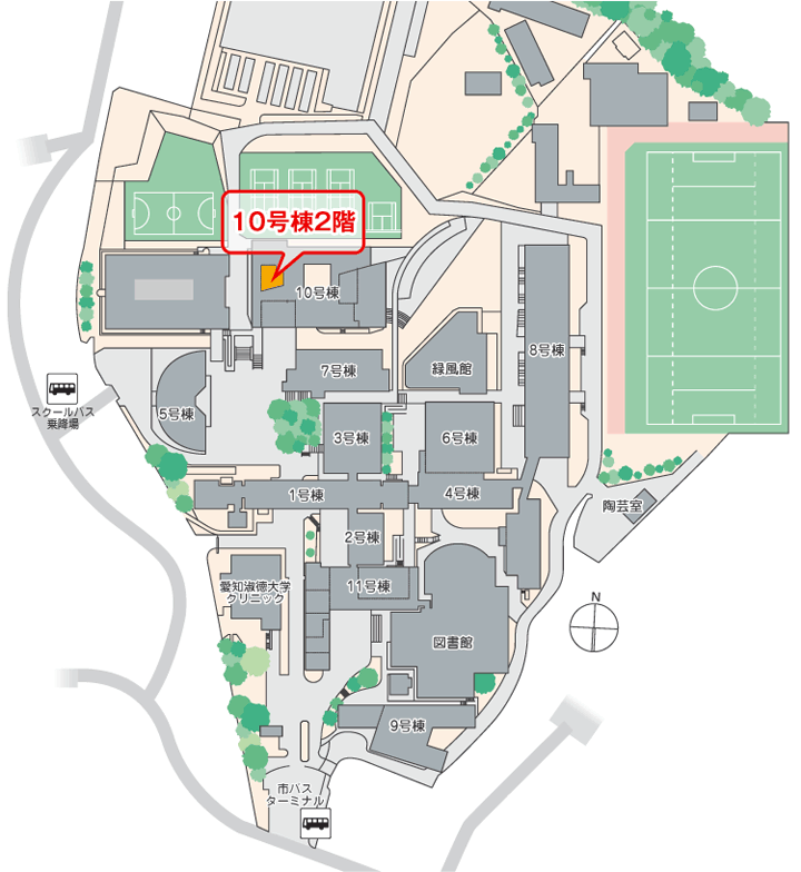 長久手キャンパス全体図