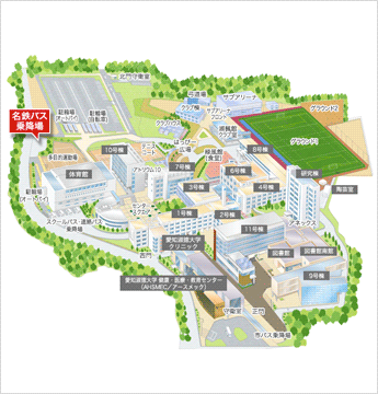 名鉄バス愛知淑徳大学線 乗降場 愛知淑徳大学