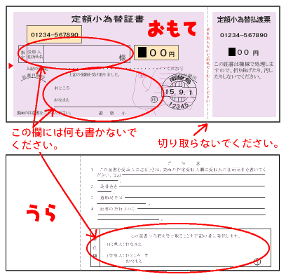 定額小為替