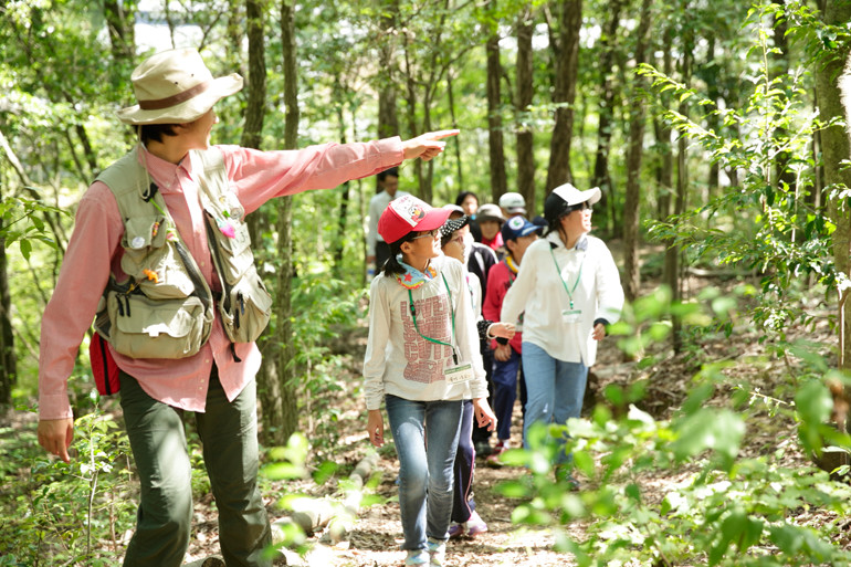 ESDあいち・なごや子ども会議 現地学習「生物多様性(山、上、中流域)コース」」