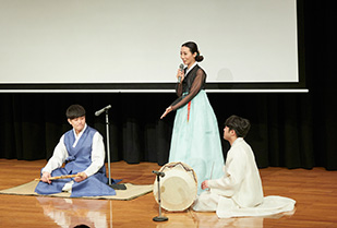 交流文化学部主催 演奏会「韓国伝統芸術の時間―踊りと旋律の風流―」