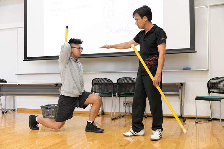 健康医療科学部 スポーツ・健康医科学科 「スポーツコンディショニング演習」