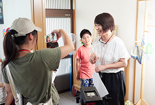 創造表現学部 石丸ゼミ 東浦町市民映画「バリアフリーかあちゃん」撮影