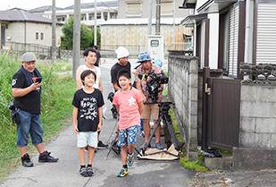 創造表現学部 石丸ゼミ 東浦町市民映画「バリアフリーかあちゃん」撮影