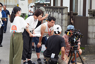 創造表現学部 石丸ゼミ 東浦町市民映画「バリアフリーかあちゃん」撮影