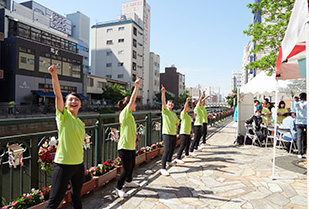 堀川フラワーフェスティバル2019「愛知淑徳DAY」