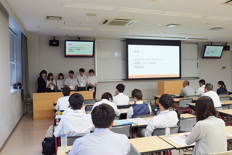 ビジネス学科 チャレンジプロジェクトD 最終報告会