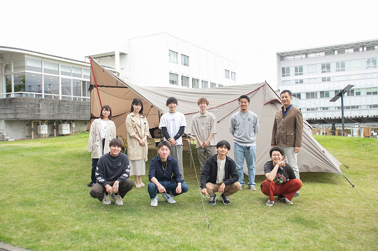 創造表現学部 メディアプロデュース専攻 藤田ゼミ「演習Ⅰa」テントミーティング
