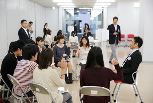 中小企業経営者と大学3年生との交流会