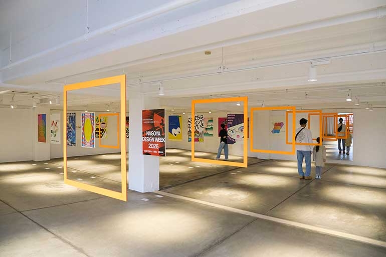 建築学部*「NAGOYA DESIGN WEEK 2025」ポスター展 会場デザイン