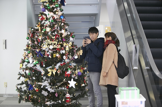クリスマスのキャンパス