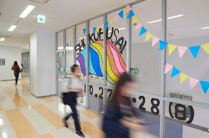学祭準備風景